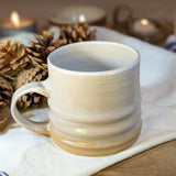 White Ripple Sand Mug