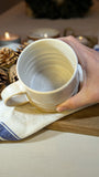 White Ripple Sand Mug